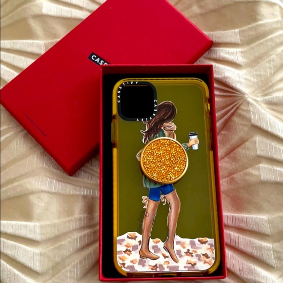 Casetify IPhone11 ProMax impact case w/pop socket